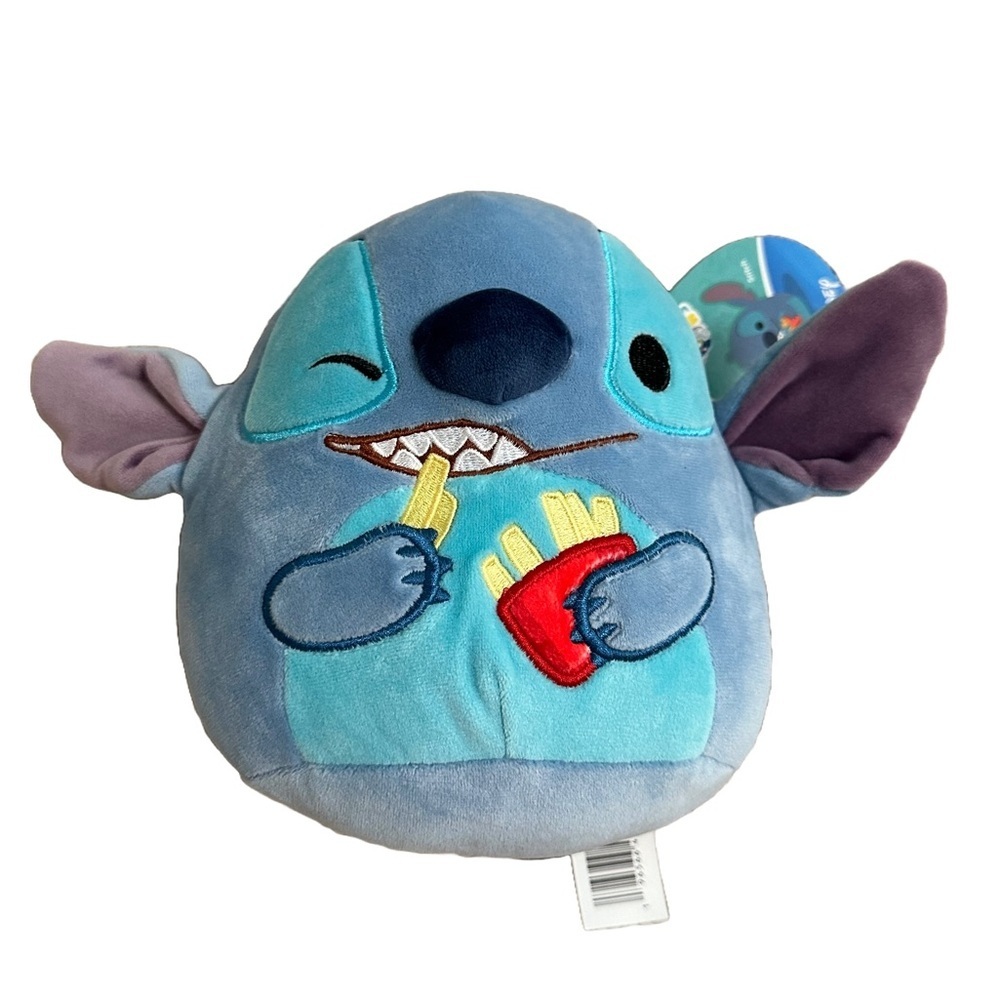 Stitch Eating French Fries Squishmallow NWT